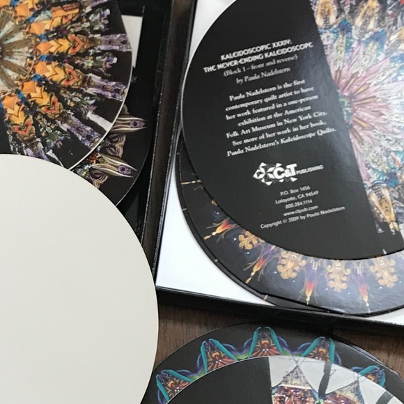 Paula Nadelstern Kaleidoscope Quilt Notecards Set 12 Quilt Blocks Original Box - Picture 7 of 8